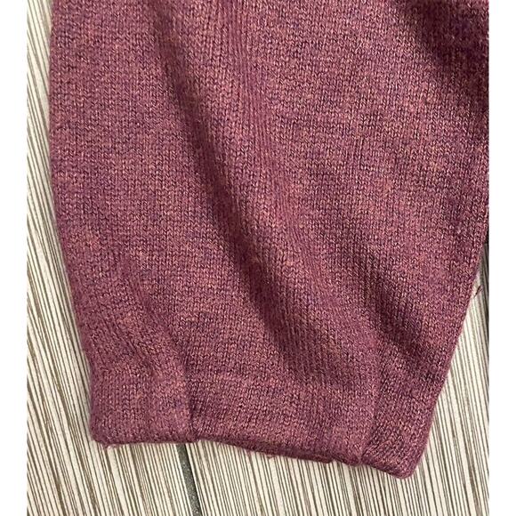 Loft Purple Barrel Open Cardigan Size XS Rabbit Hair Blend 3/4 Length Sleeve - Picture 2 of 4